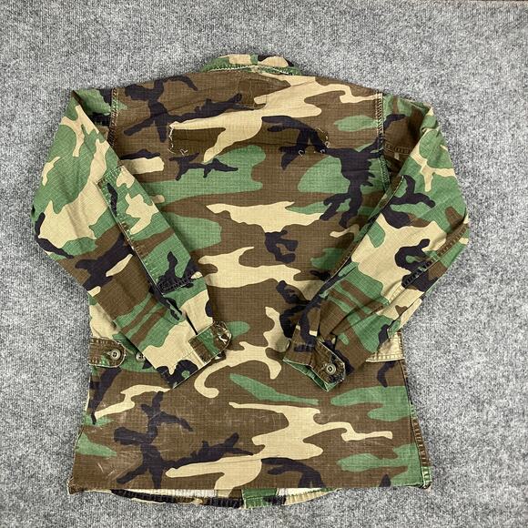 US Army Jacket Mens Size S Regular Woodland Camo Military Combat Field Coat - Picture 5 of 7